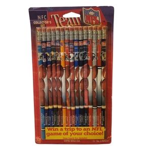 Vintage 1994 Empire Berol NFL Collector's Set 15-Pack No.2 Pencils Sealed